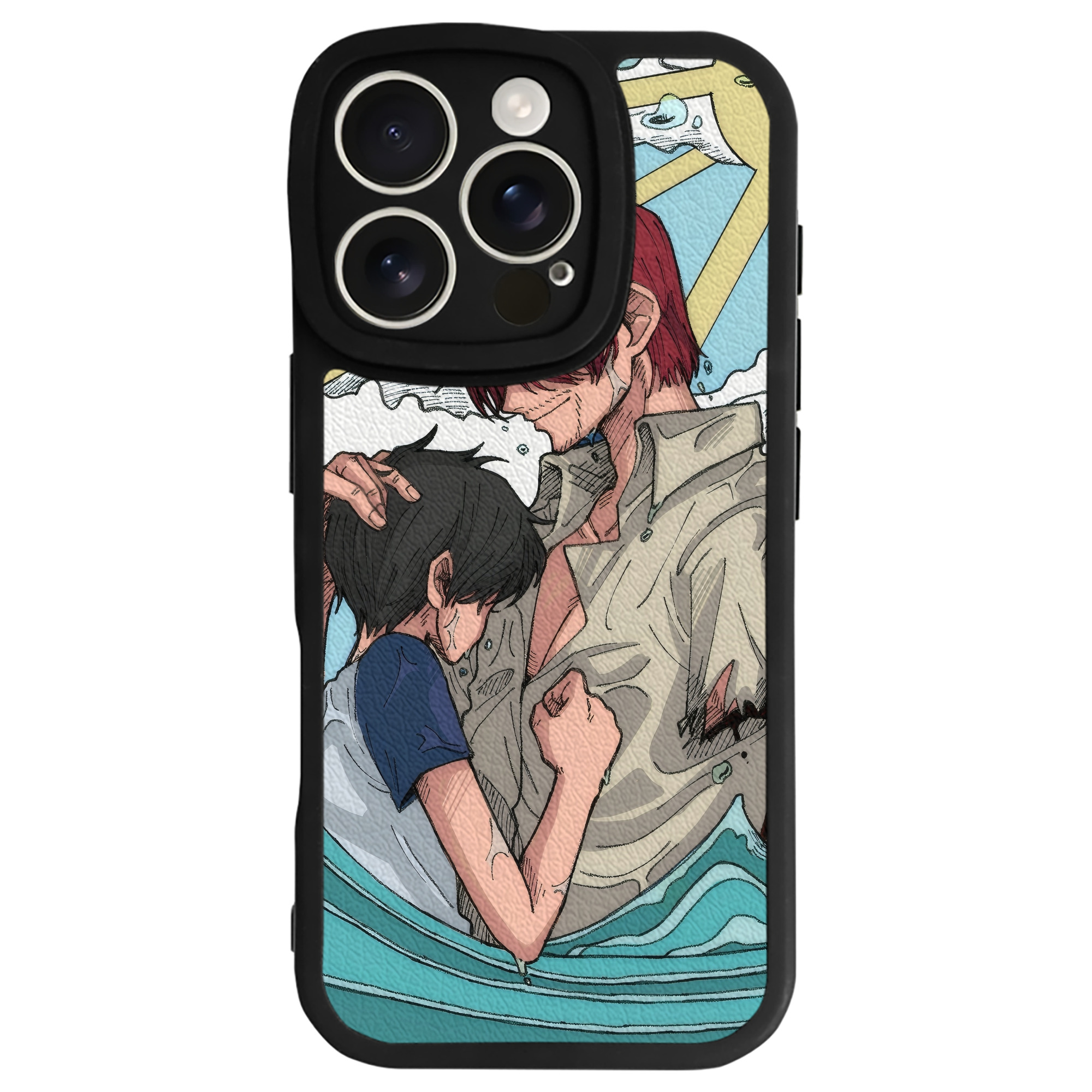 （画像用） ワンピース ONE PIECE 【iPhone 16シリーズ対応】シリコンスマホケース（レザー調） 材質：シリコン